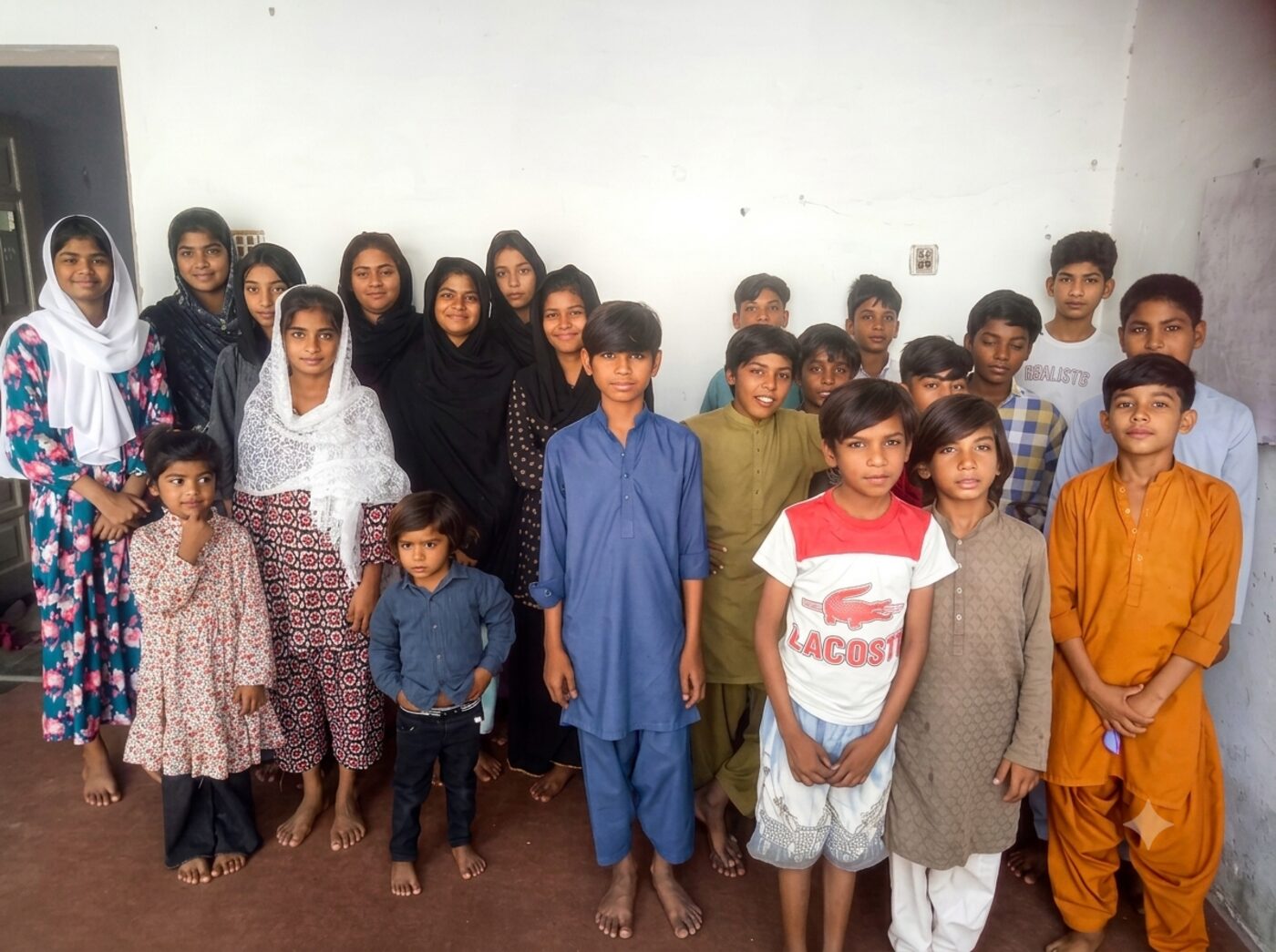 Students at the Universal Truth Education Center, Layyah